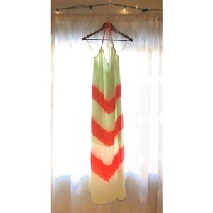 Gypsy 05. Silk. Hand dyed halter maxi.